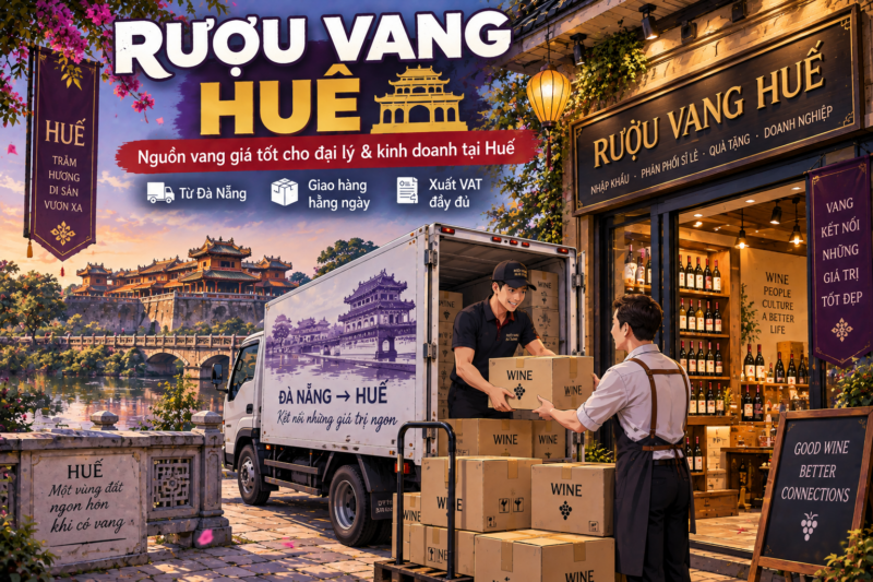 Rượu Vang Huế – Vang Nhập Khẩu Chính Hãng, Giao Hàng Hằng Ngày