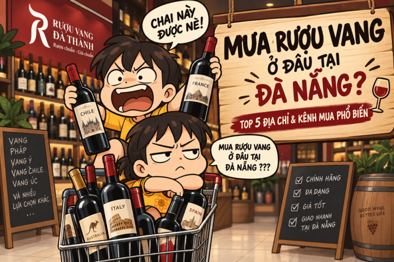 Mua rượu vang ở đâu tại Đà Nẵng? Top 5 địa chỉ và hình thức phổ biến