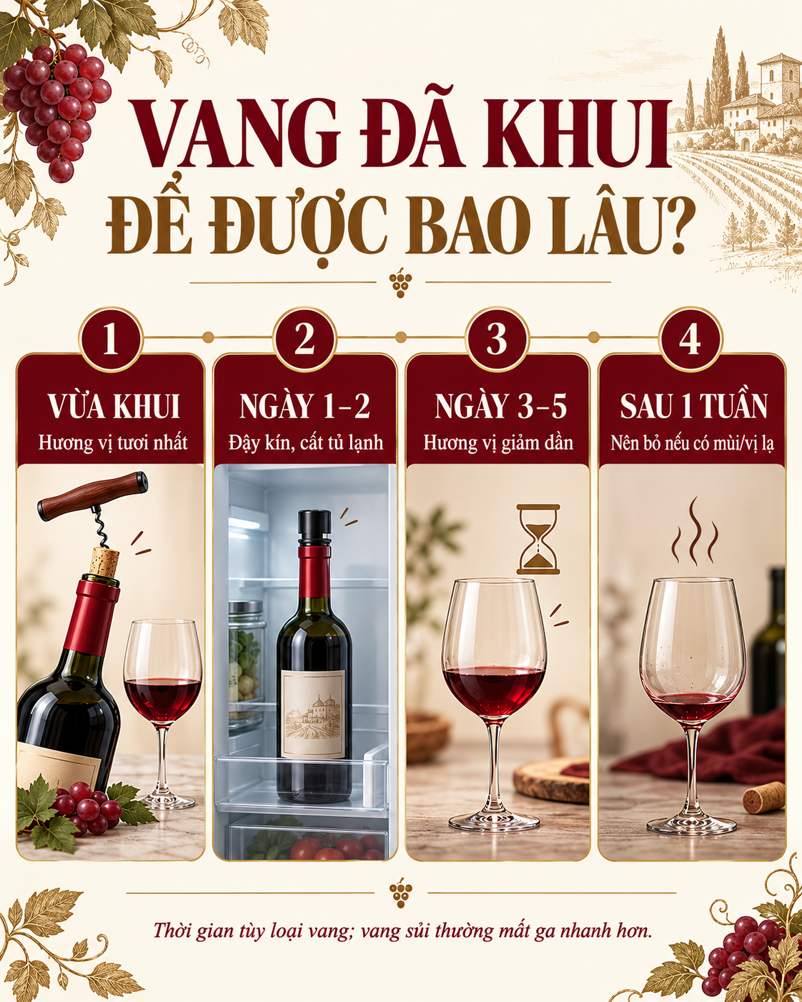 Hành trình rượu vang uống dở