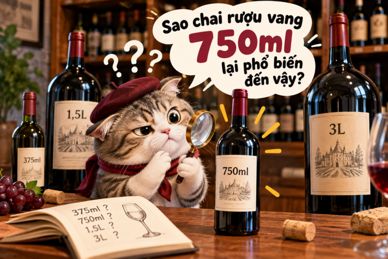 Dung Tích Chai Rượu Vang: Vì Sao Phổ Biến Nhất Là 750ml?